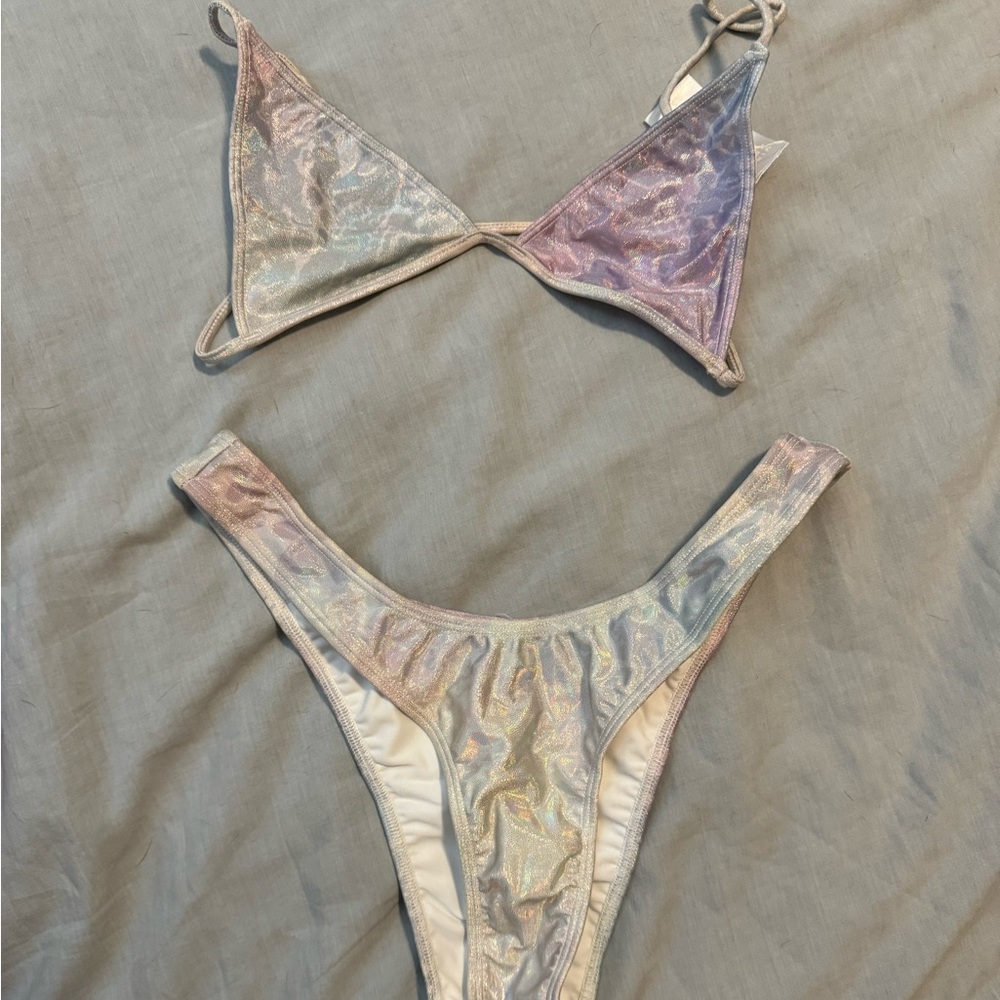 Minimale Animale holographic bikini set